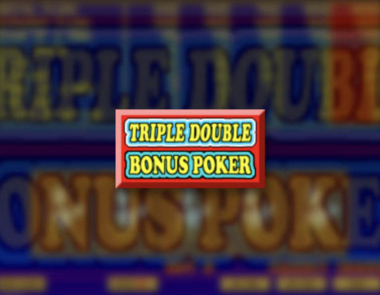 Triple Double Bonus Video Poker